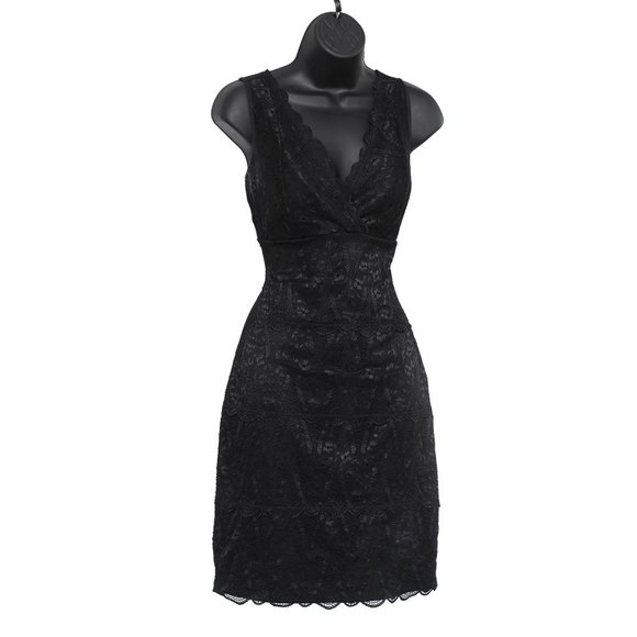 Daisy Fuentes Black Lace Dress - Picture 1 of 5
